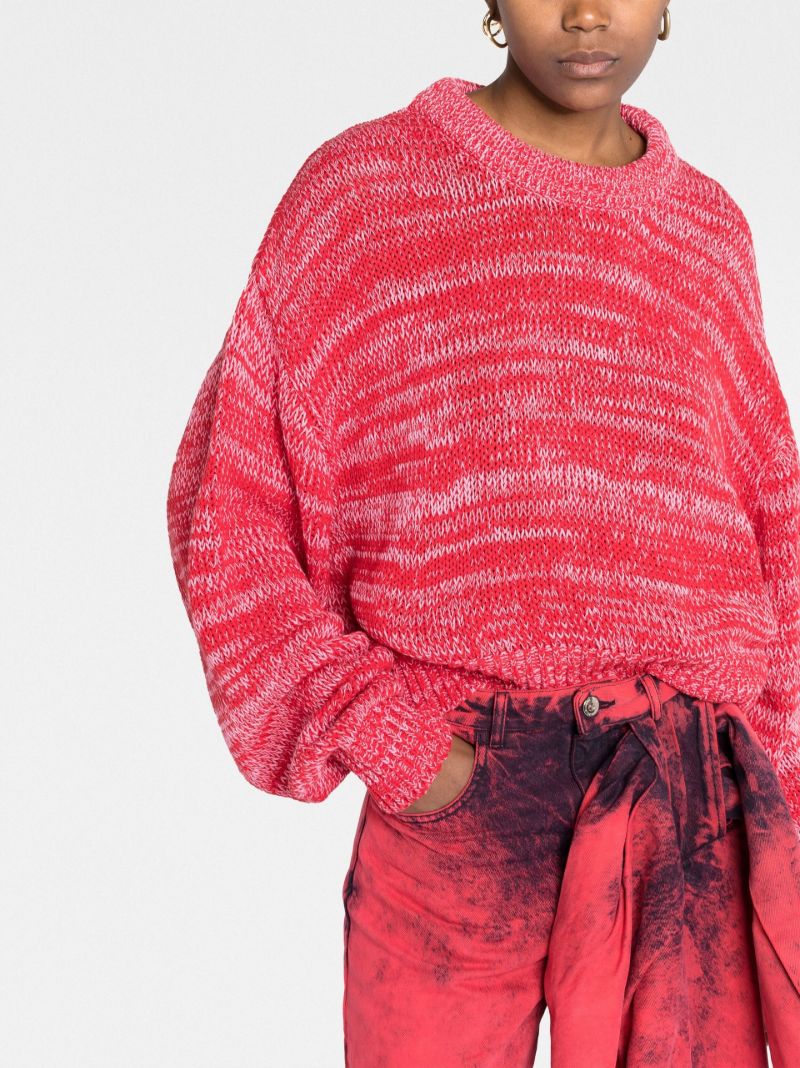 Red Recycled-cotton Sweater