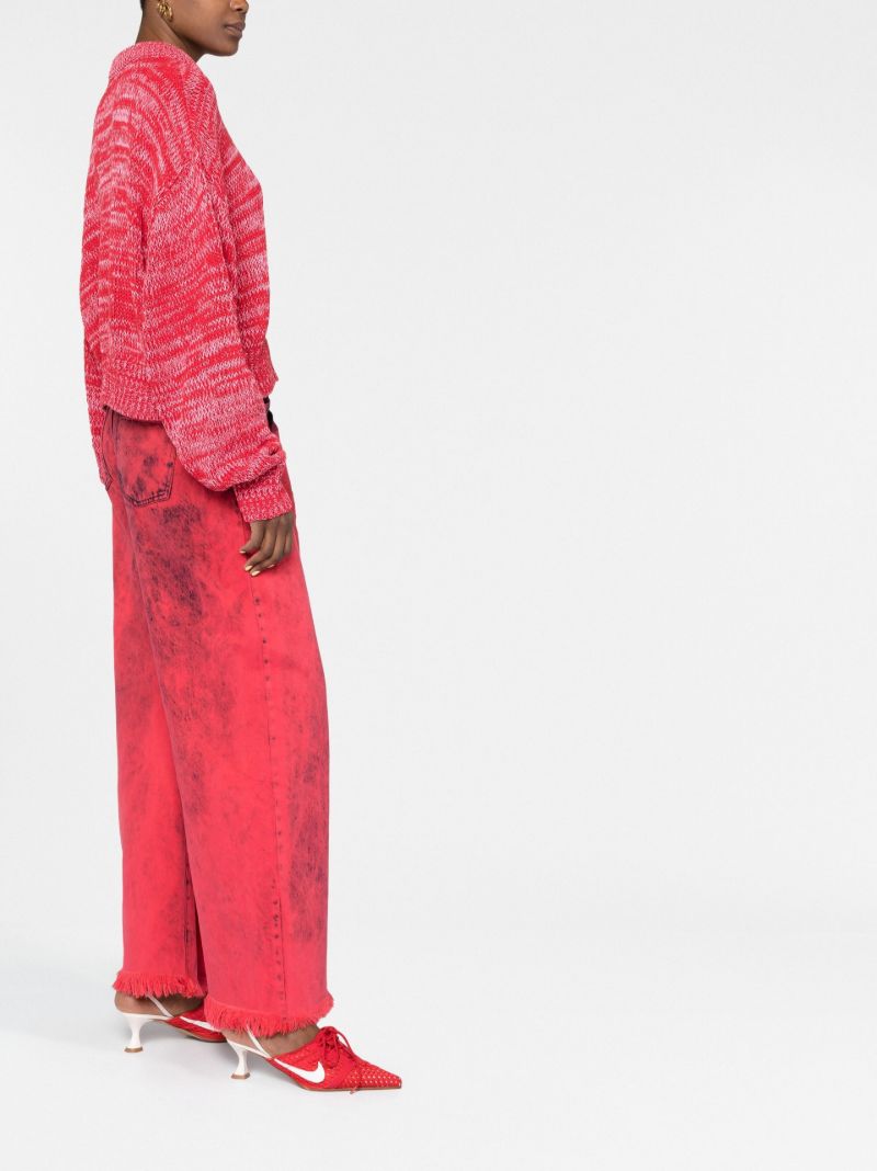 Red Recycled-cotton Sweater