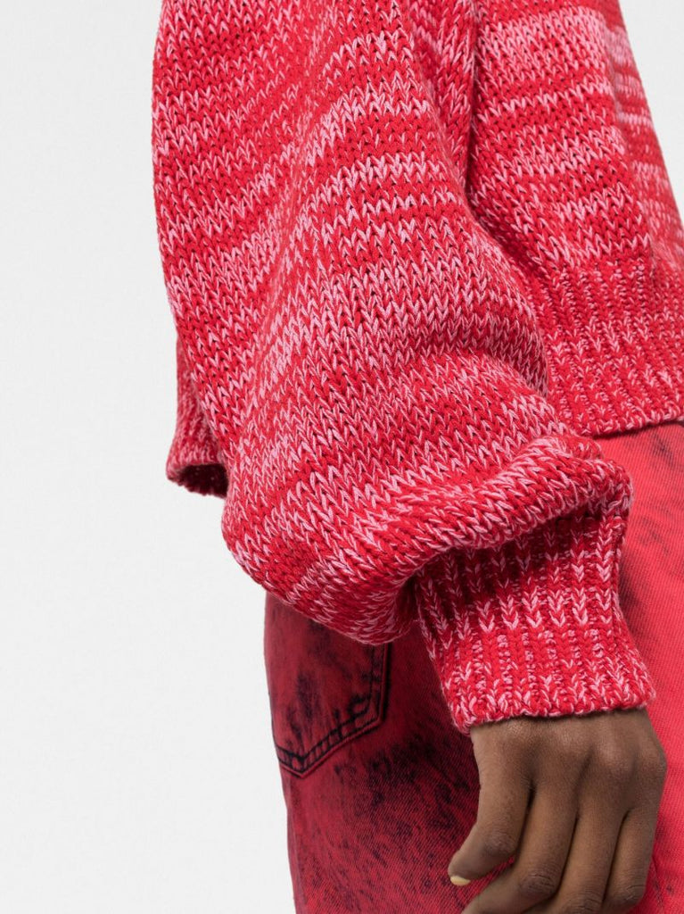 Red Recycled-cotton Sweater