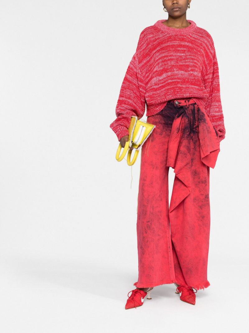 Red Recycled-cotton Sweater