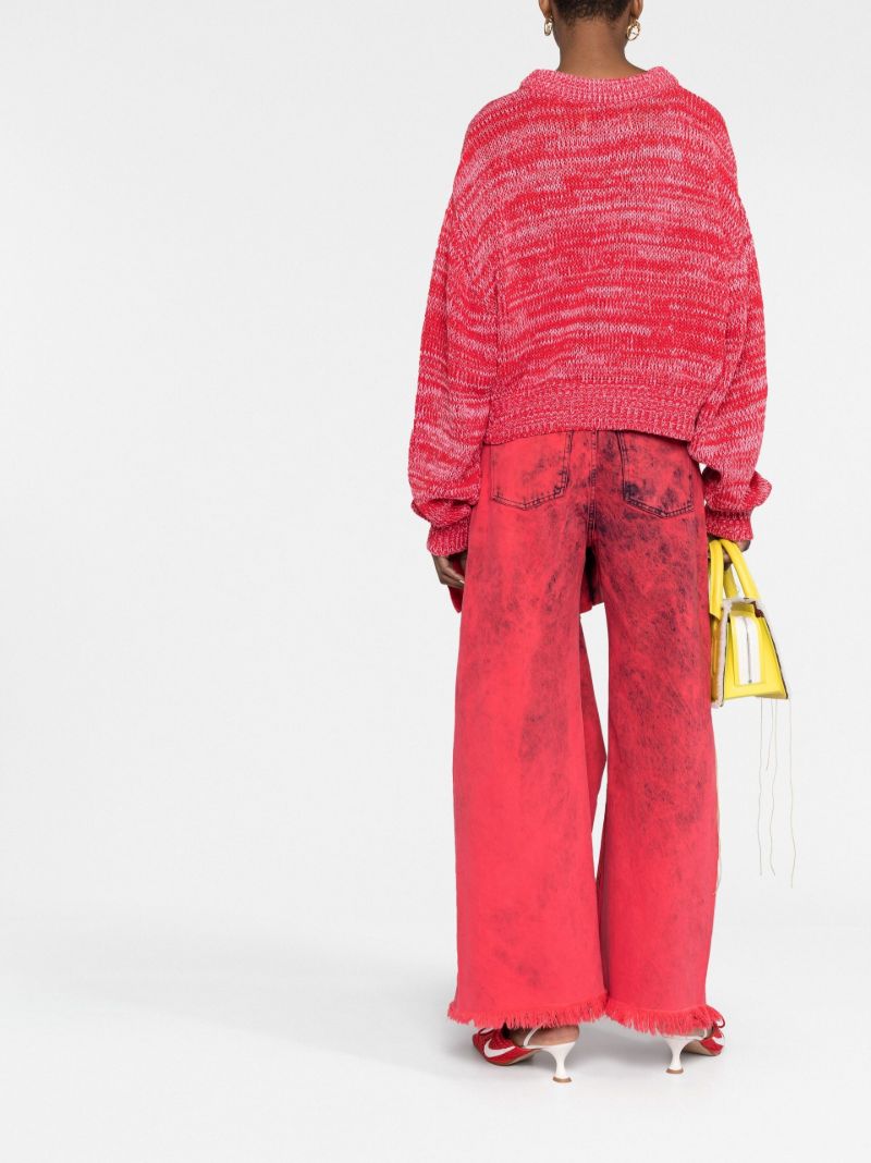 Red Recycled-cotton Sweater