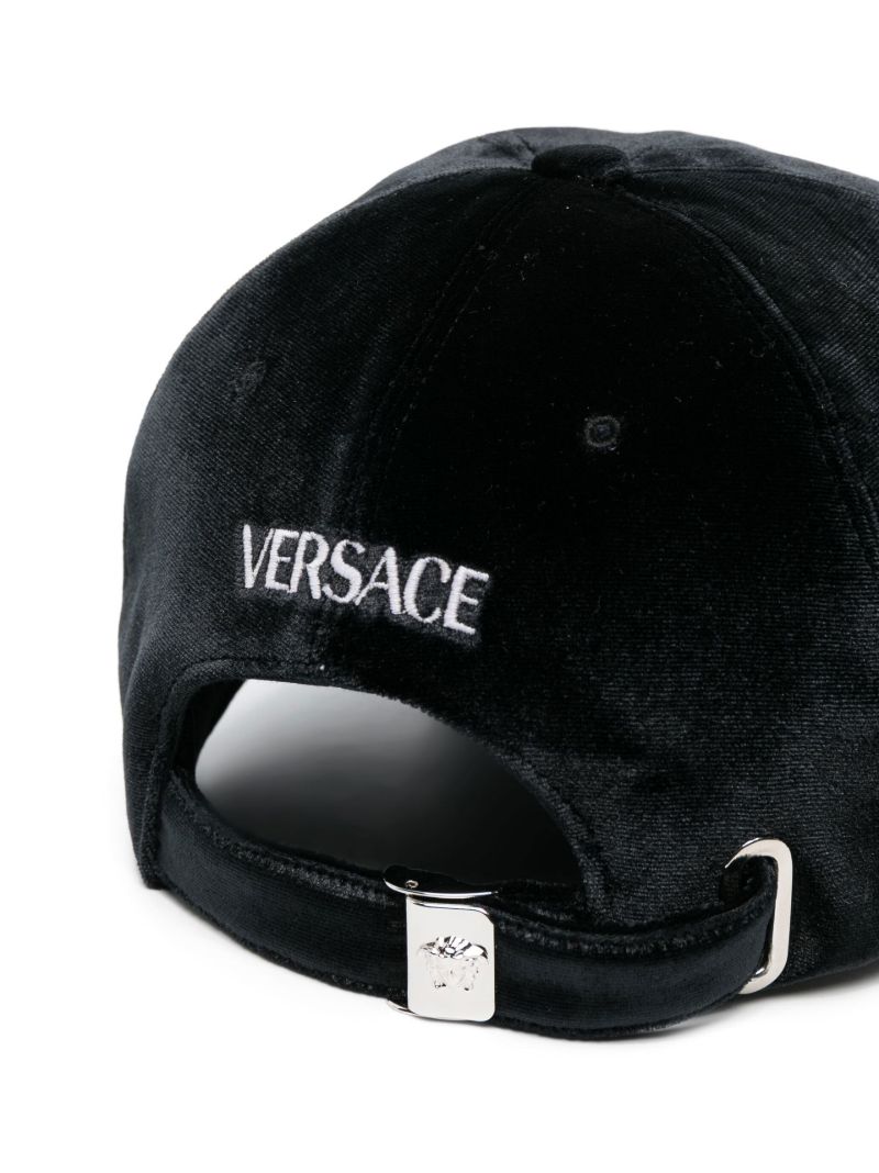 Black Very Versace Velvet Cap