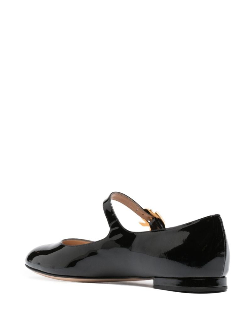 Black Patent Leather Ballet Pumps