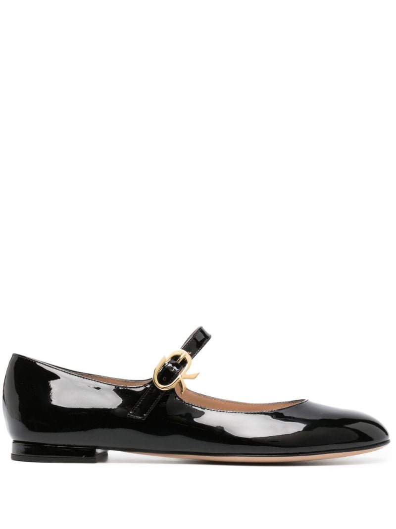 Black Patent Leather Ballet Pumps