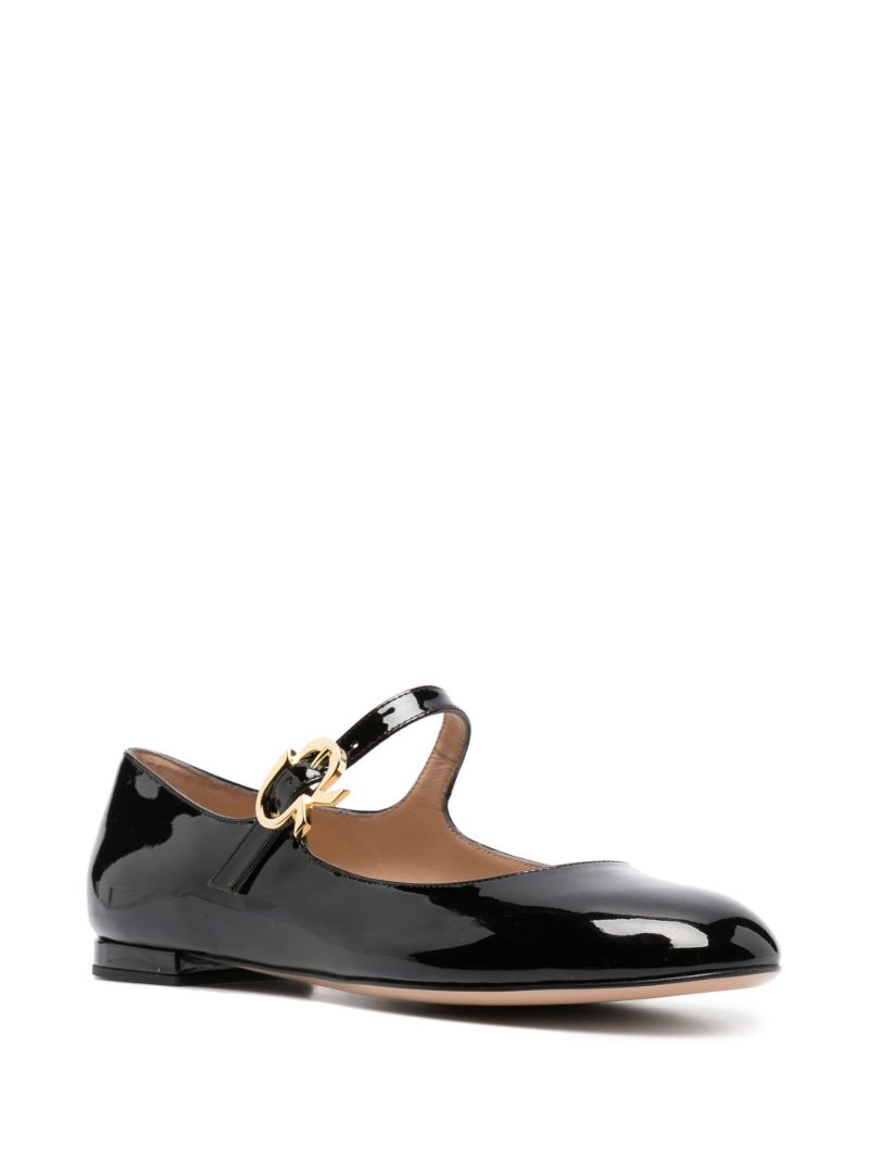 Black Patent Leather Ballet Pumps