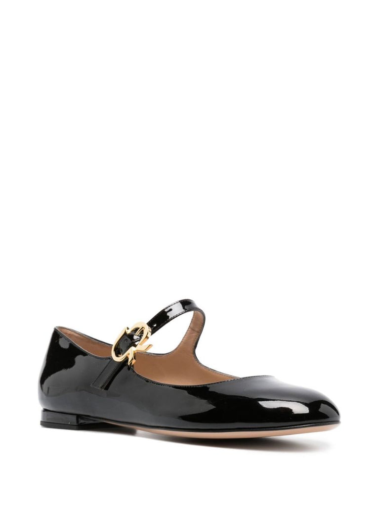 Black Patent Leather Ballet Pumps