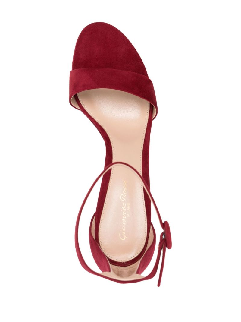Red 125 Suede Platform Sandals