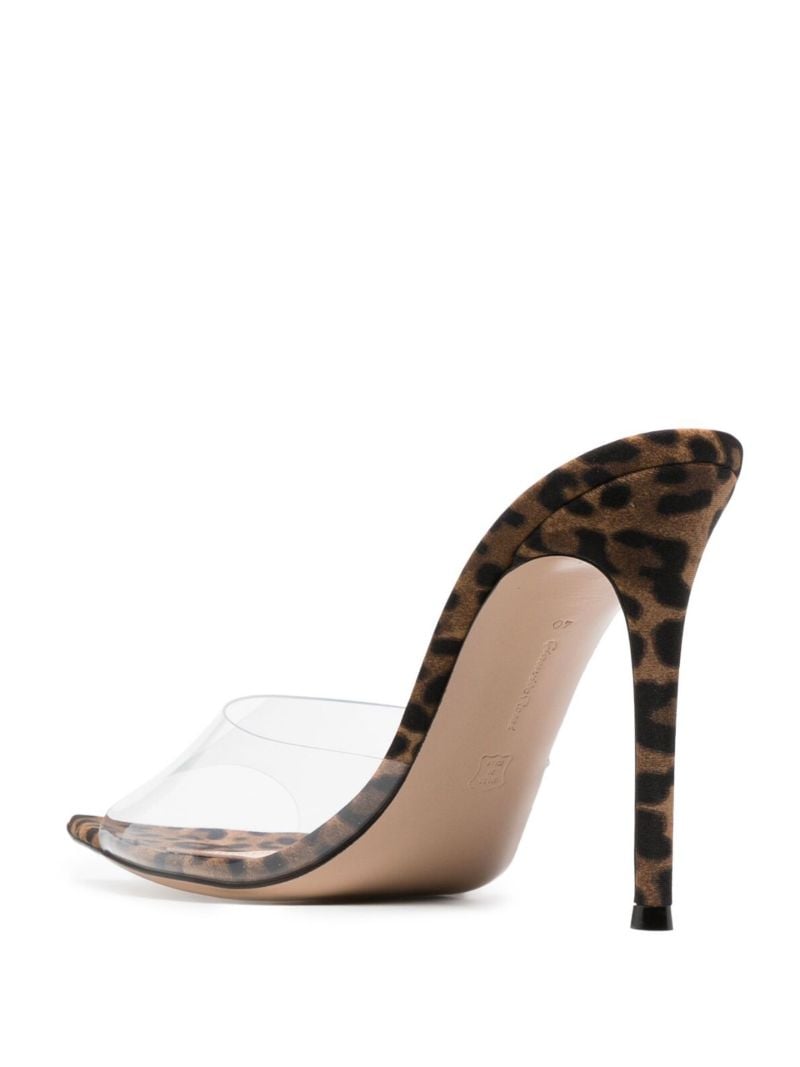Brown Elle 105 Leopard-print Mules