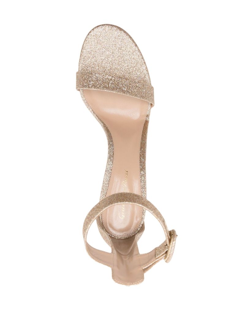 Gold-tone Portofino 90 Glitter Sandals