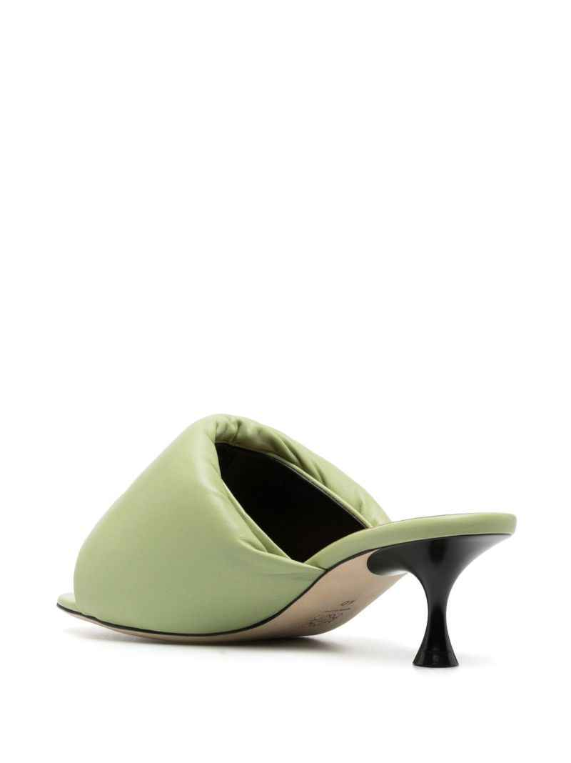 Green Anagram 50 Padded Leather Mules