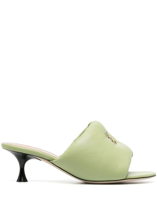Green Anagram 50 Padded Leather Mules