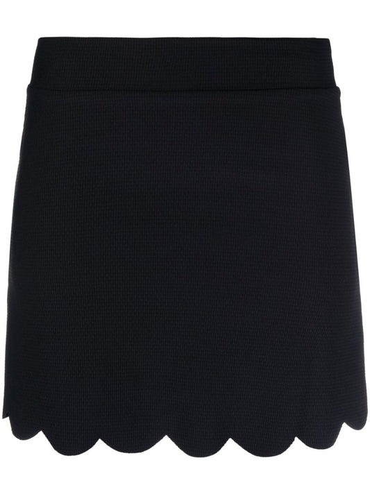 Black Morton Scallop Skirt
