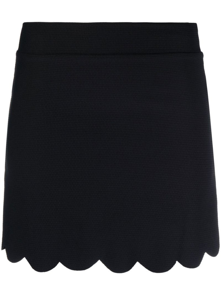 Black Morton Scallop Skirt