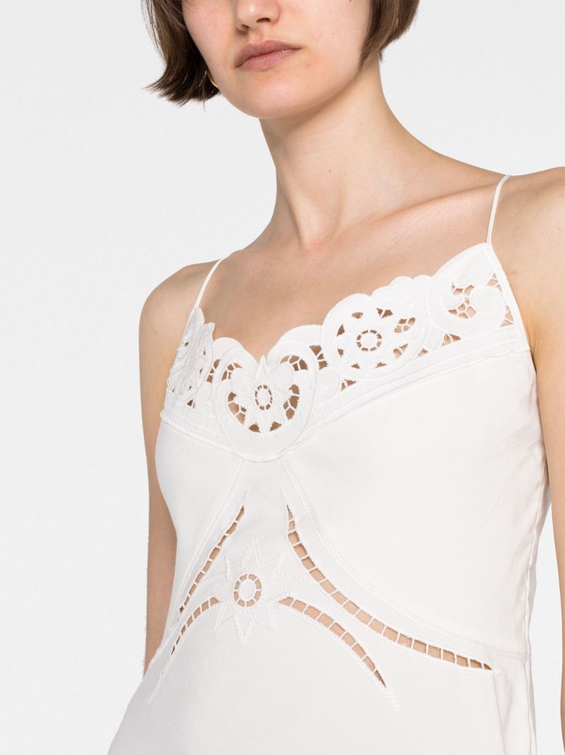 White Cut-out Midi Dress