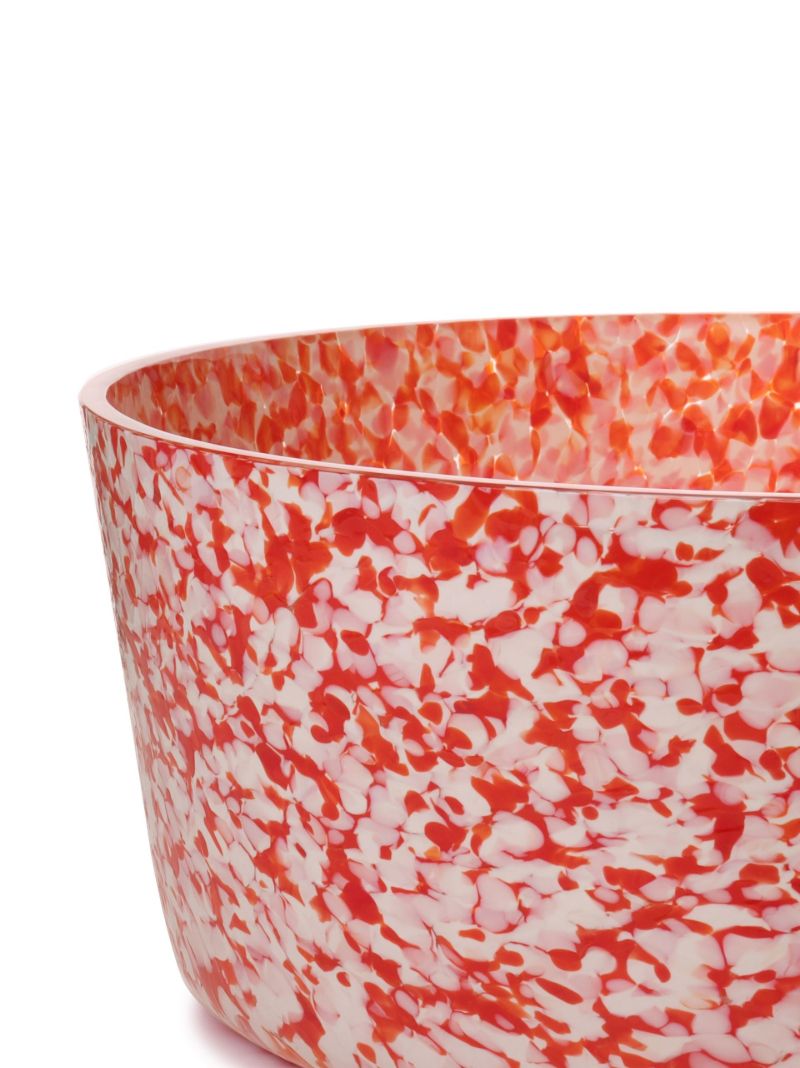 Red Macchia Large Glass Bowl