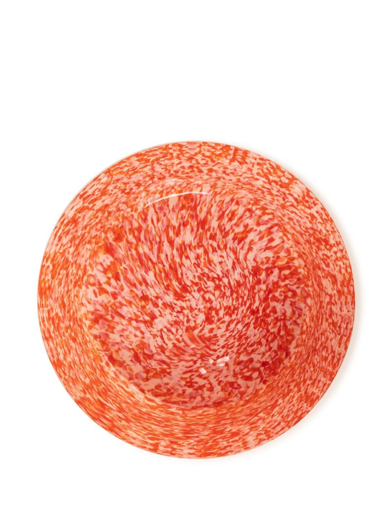 Red Macchia Large Glass Bowl