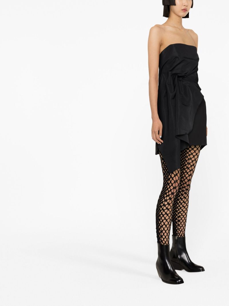 Black Draped Corset Top
