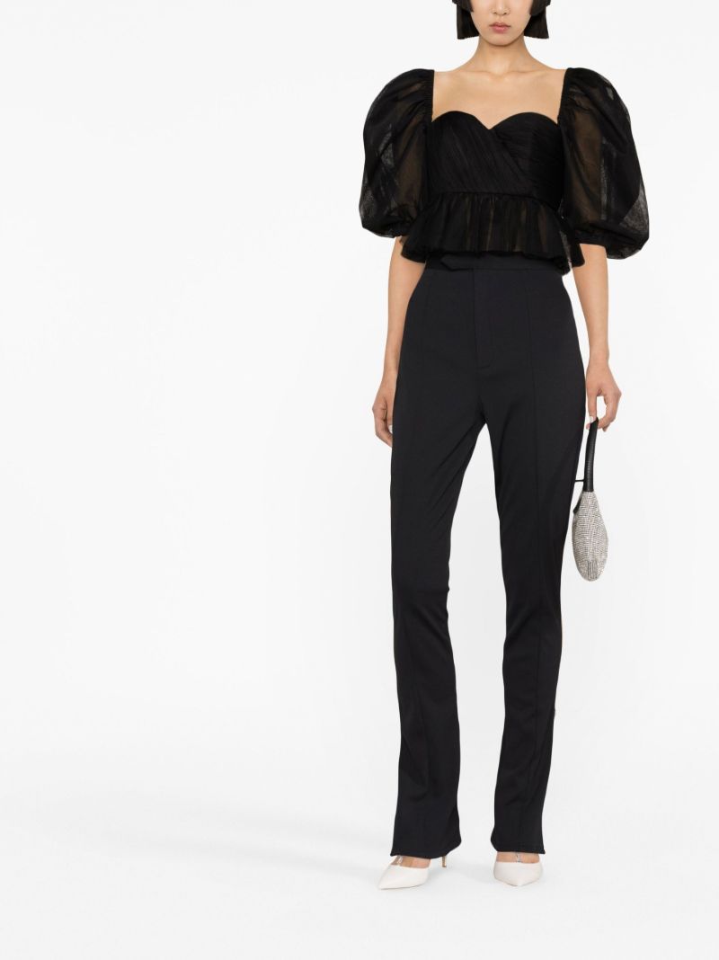 Black High Waist Trousers