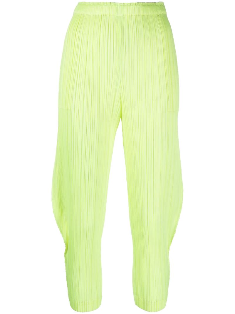 Yellow Monthly Colors January PlissÃ_x0083_Â© Cropped Trousers