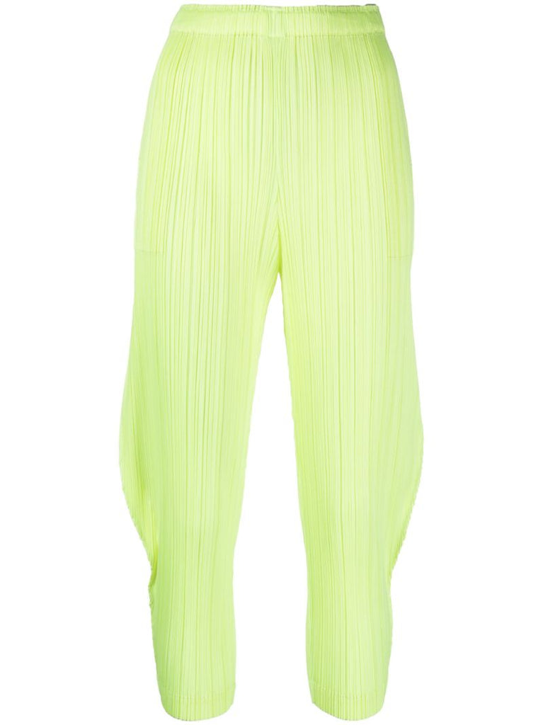 Yellow Monthly Colors January PlissÃ_x0083_Â© Cropped Trousers