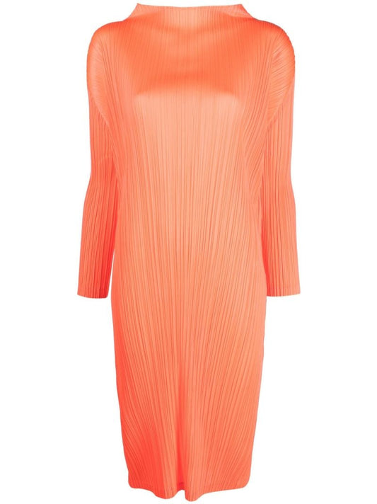 Orange Monthly Colors January PlissÃ_x0083_Â© Dress