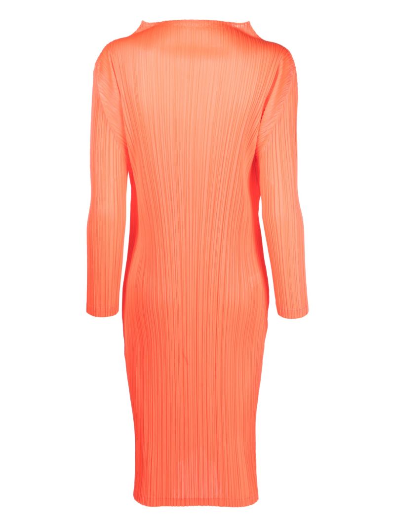 Orange Monthly Colors January PlissÃ_x0083_Â© Dress