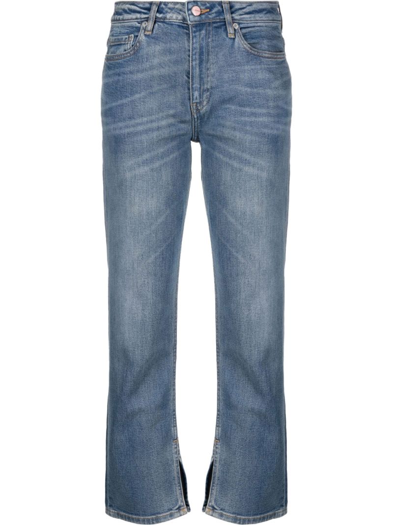 Blue Beksi Cropped Straight-leg Jeans