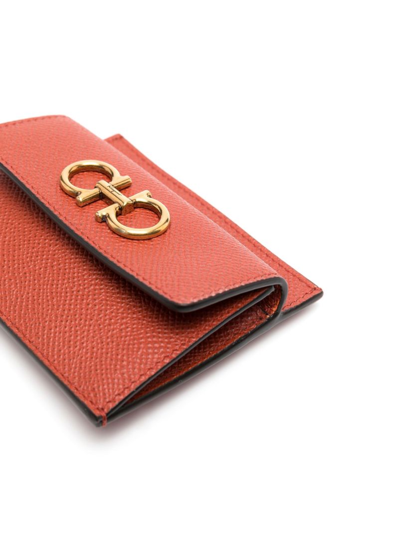 Orange Gancini Mini Leather Cross Body Bag