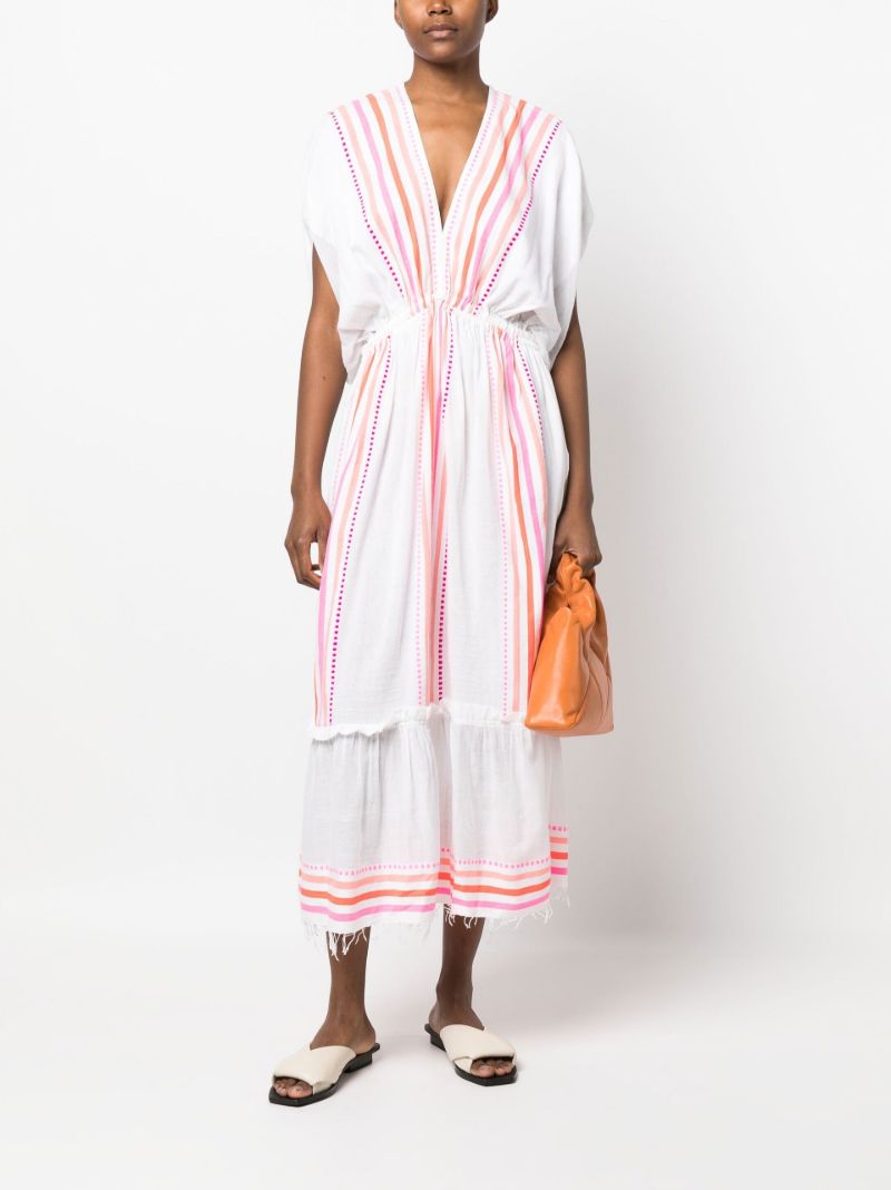 White Eshe Striped Dress