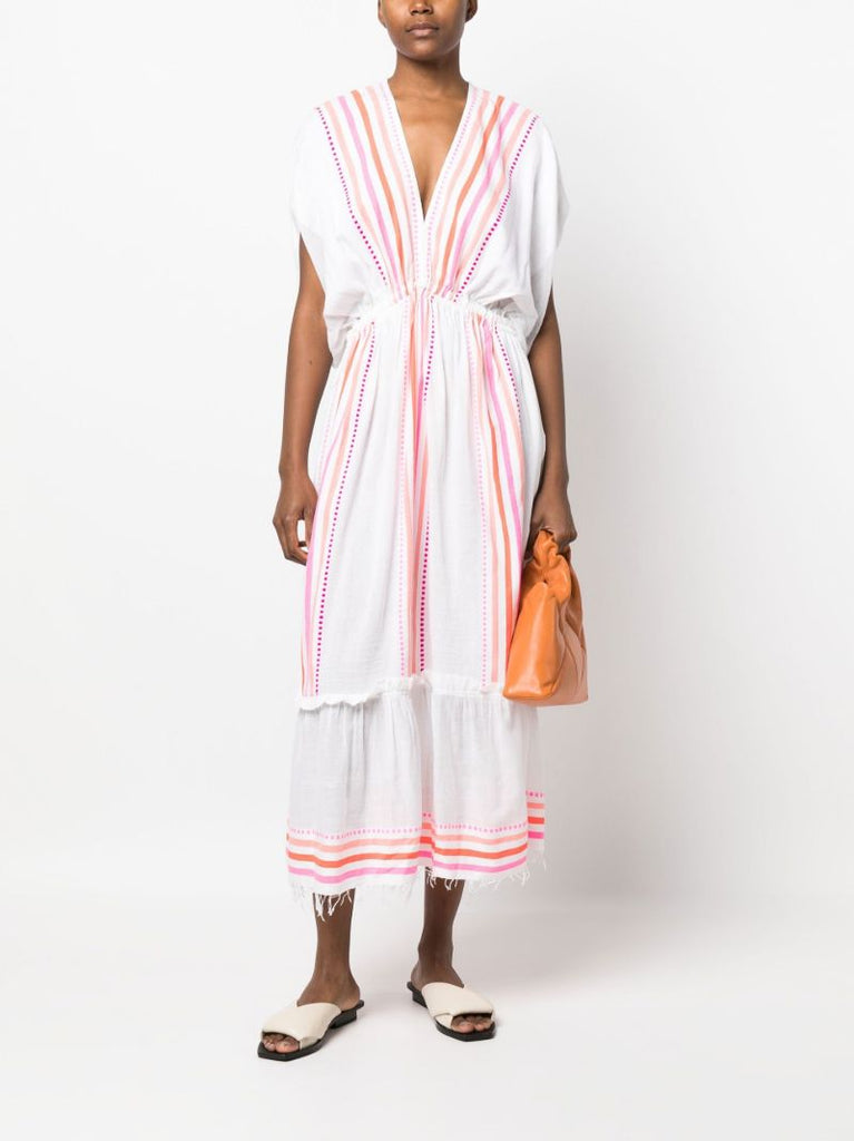 White Eshe Striped Dress