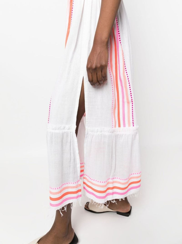 White Eshe Striped Dress