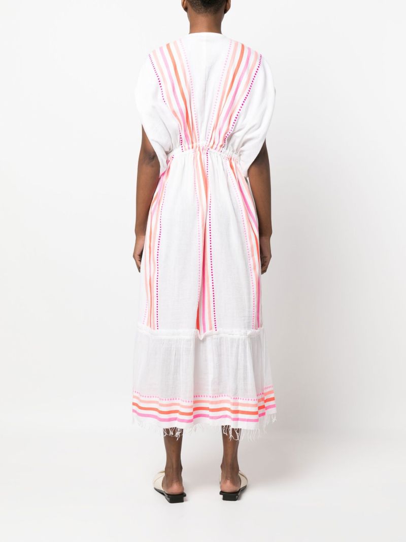 White Eshe Striped Dress