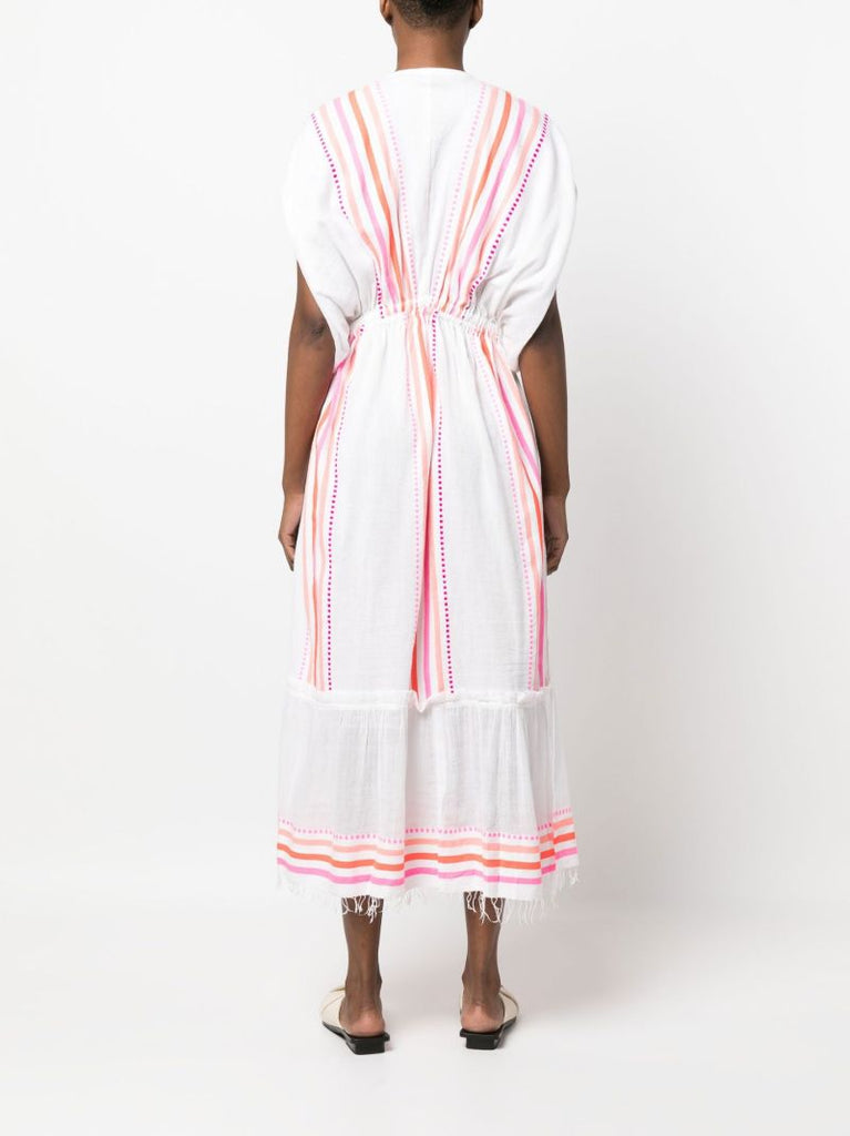 White Eshe Striped Dress