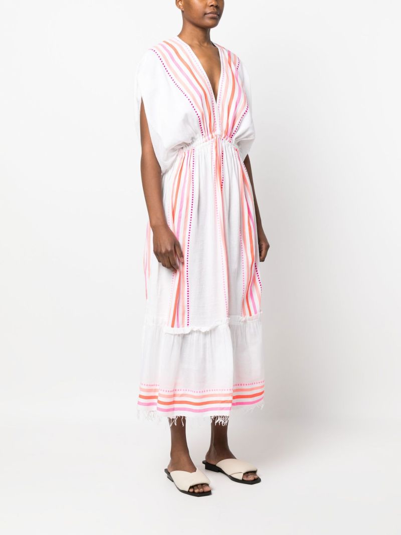 White Eshe Striped Dress