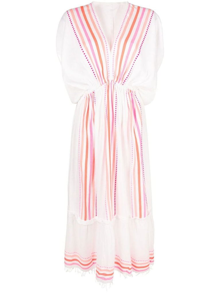 White Eshe Striped Dress