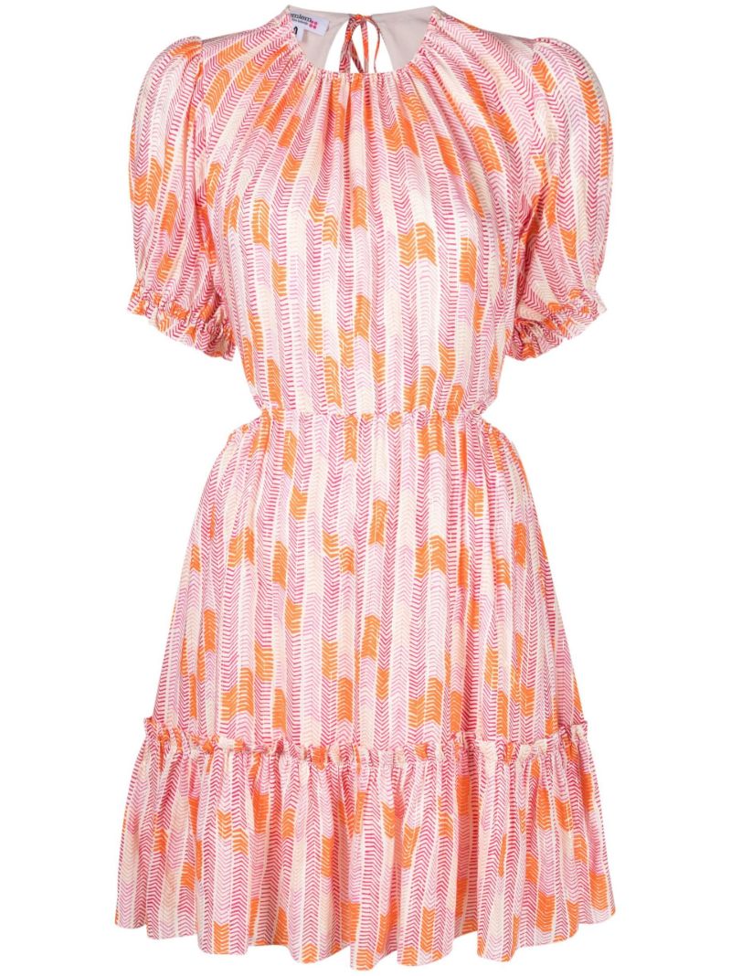 Pink Gigi Open-back Mini Dress
