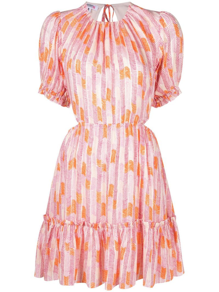 Pink Gigi Open-back Mini Dress