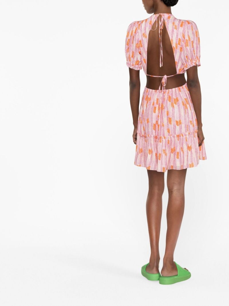Pink Gigi Open-back Mini Dress