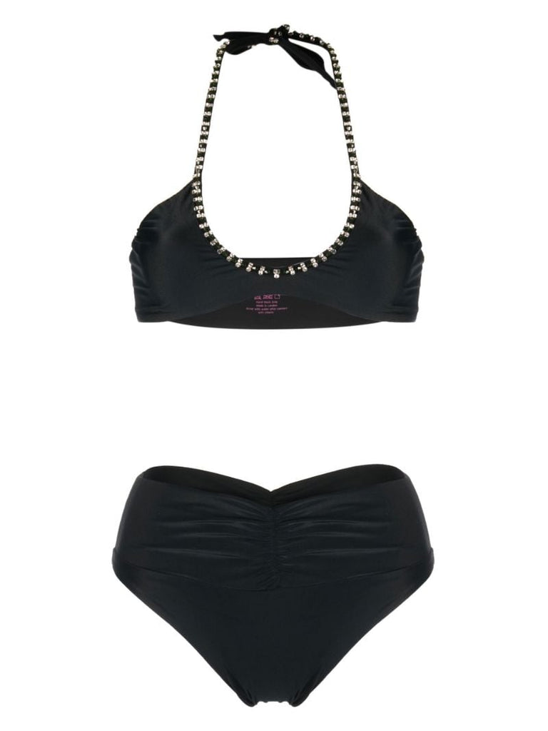 Black Hayley Crystal Bikini