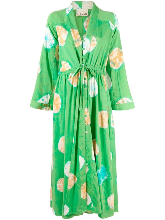 Green Sutton Tie-dye Maxi Dress