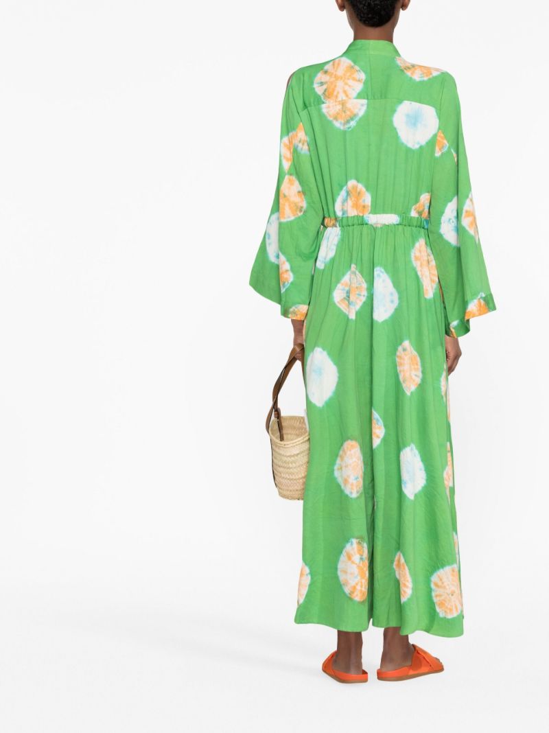 Green Sutton Tie-dye Maxi Dress
