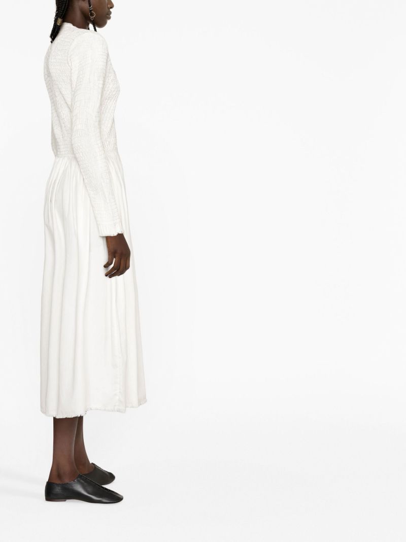 Neutral Casey Cotton Midi Dress