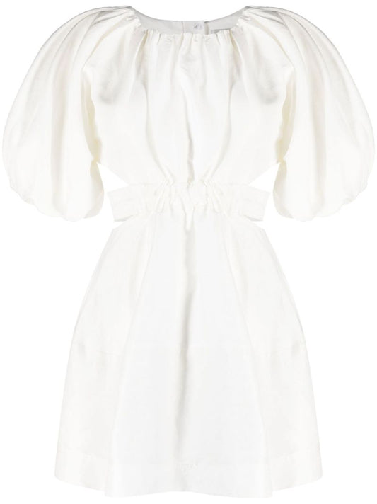 Neutral Mimosa Cut-out Mini Dress