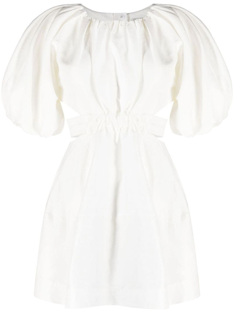 Neutral Mimosa Cut-out Mini Dress