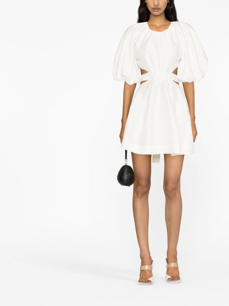 Neutral Mimosa Cut-out Mini Dress