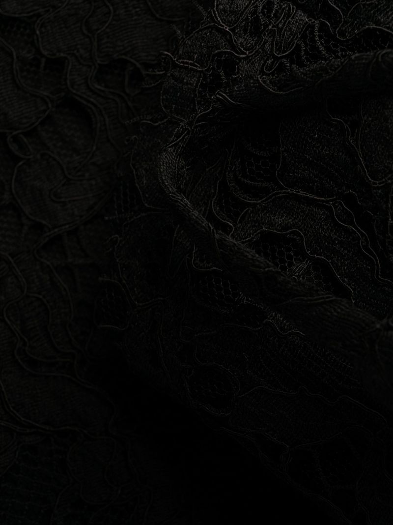 Black Floral Lace Slip Dress