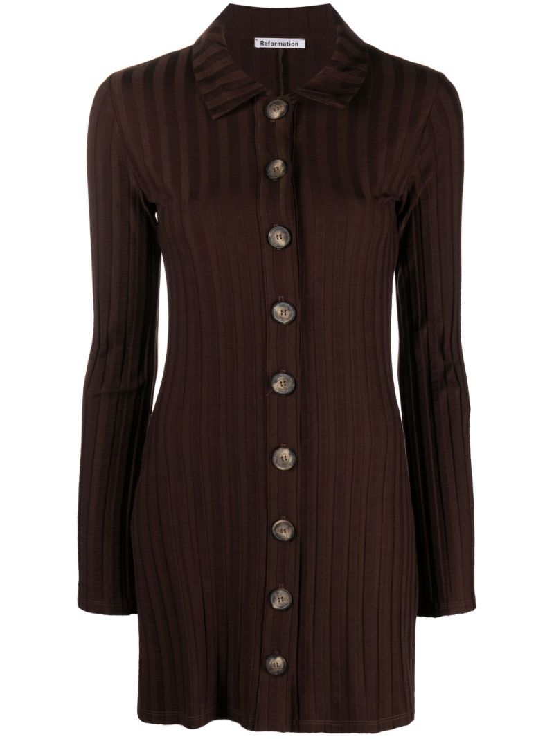 Brown Benton Knitted Mini Dress