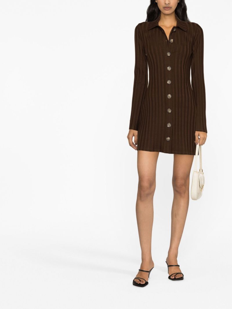 Brown Benton Knitted Mini Dress