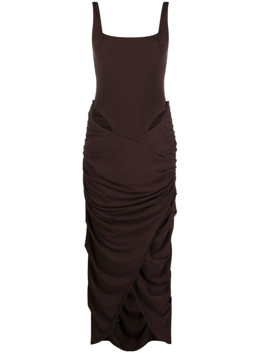 Brown Mariah Layered Dress