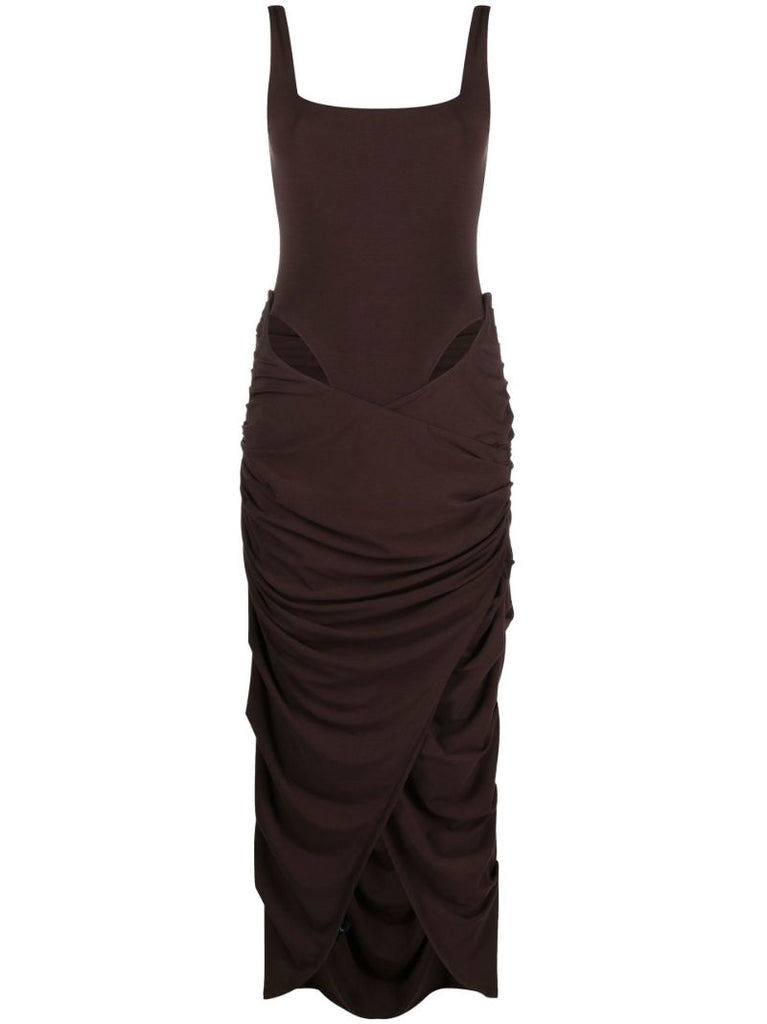 Brown Mariah Layered Dress